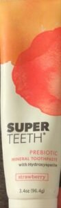 Super Teeth Probiotic mineral toothpaste