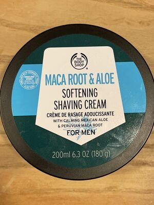 The Body Shop Mac’s Root & Aloe softening shaving cream