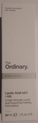The Ordinary Lactic Acid 10% + HA