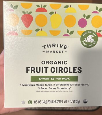 THRIVE MARKET ORGANIC FRUIT CIRCLES
