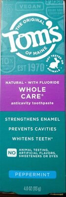 Tom’s of Maine Whole Care Anticavity Toothpaste