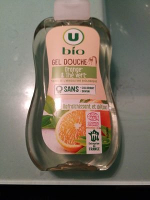 U Gel douche bio Orange & Thé vert