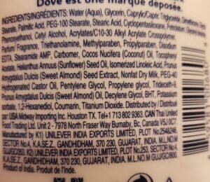 Unilever, Dove dove body lotion