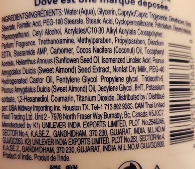 Unilever, Dove dove body lotion