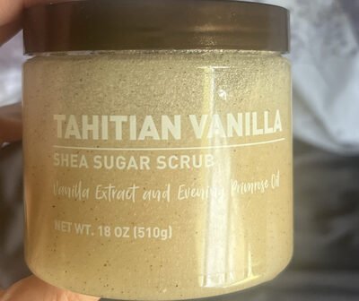 Vanilla Extract and Evening Primrose Oil Tahitian Vanilla Shea Sugar Scrub