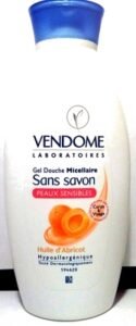 Vendome Gel Douche Micellaire Sans savon Peaux sensibles Huile d’Abricot