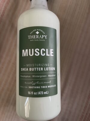 village naturals therapy Village naturals therapy muscle moisturizing Shea butter lotion