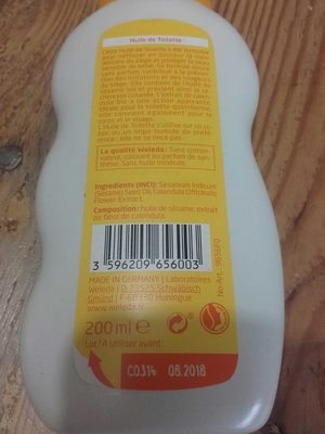 Weleda Weleda Bébé Huile de toilette au Calendula