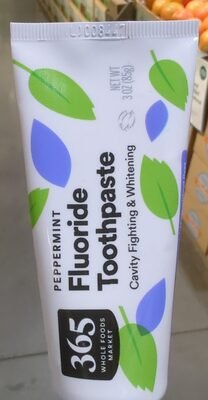 Whole foods market, 365 Peppermint Fluoride Toothpaste